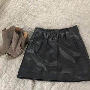 NWT LOFT faux leather skirt